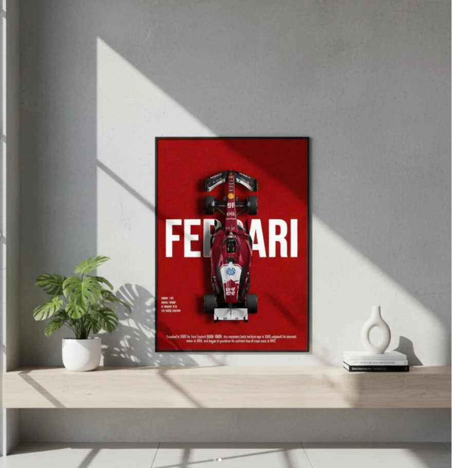 Ferrari temalı özel tasarım